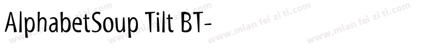 AlphabetSoup Tilt BT字体转换